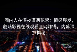 圈内人在深夜遭遇花絮：愤怒爆发，蘑菇影视在线观看全网炸锅，内幕深扒揭秘