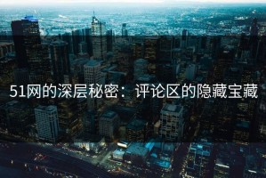 51网的深层秘密：评论区的隐藏宝藏